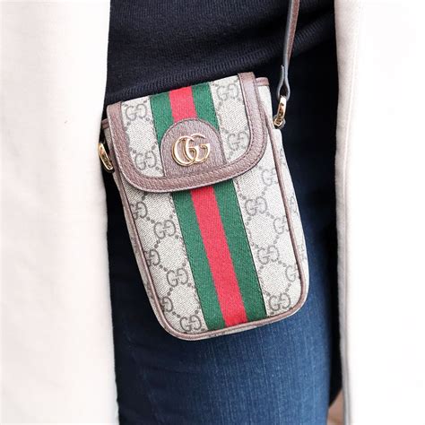 gucci mini mobile phone|gucci phone pouch.